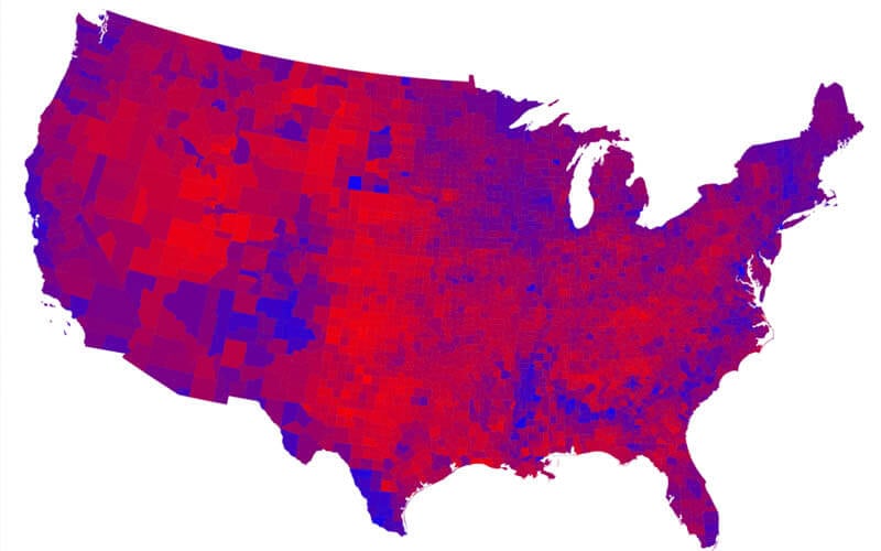U.S. voting map