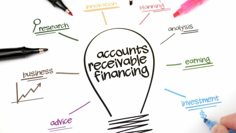 Managing accounts receivable for increased cash flow: a whiteboard with a graph on financing.
