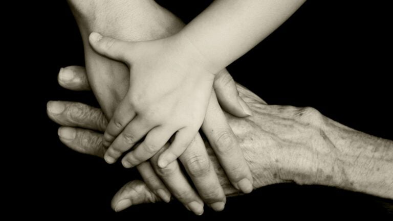 What is the 3 generation curse? Three hands of a family up to the third generation.