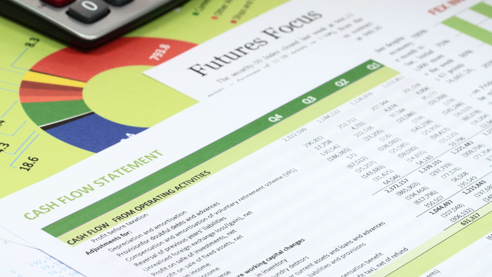 What is the purpose of a cash flow statement: a cash flow statement printed on paper.